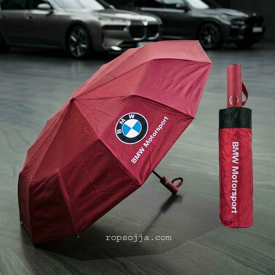 ১২ শিক প্রিমিয়াম BMW ছাতা (মেরুন)